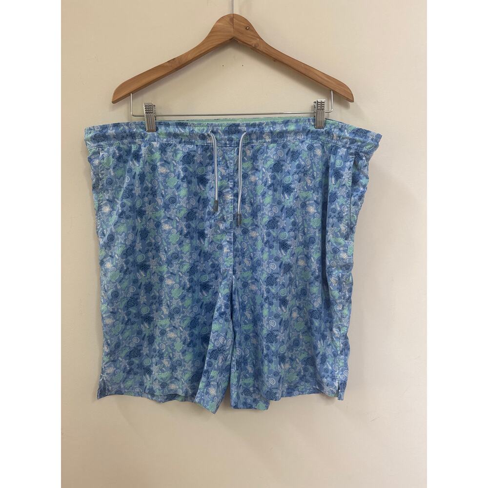 Peter Millar Swim Trunks Men Size L Seaside Collection Starfish Print No Lining